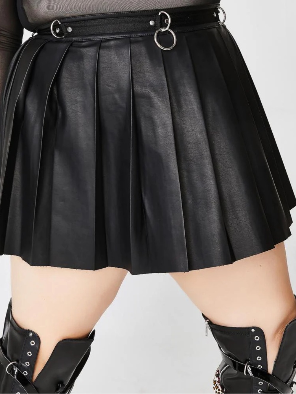 DOLLSKILL current mood leather o ring skirt